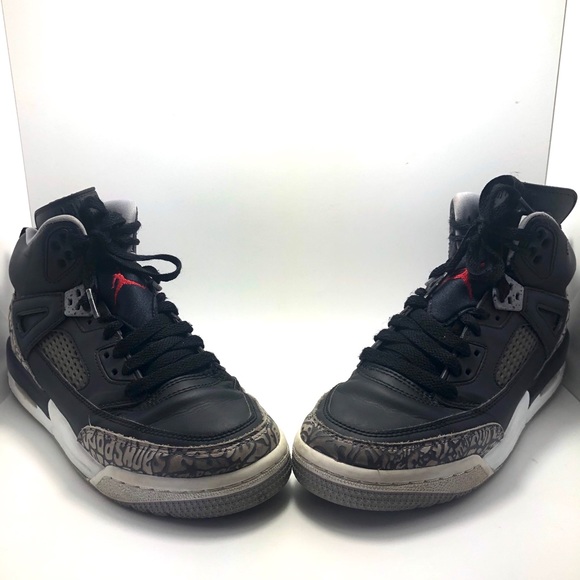 Jordan Spizike BG Black Varsity Red Cement Grey - Picture 5 of 6